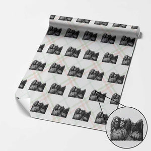 Cryptid Mount Rushmore Wrapping Paper Roll Bigfoot Mothman Jersey Devil Chupacabra TS12 Christmas Plaid Print Your Wear