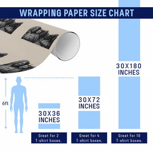 Cryptid Mount Rushmore Wrapping Paper Roll Bigfoot Mothman Jersey Devil Chupacabra TS12 Print Your Wear