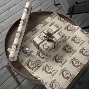 Cute Hamster Running Wheel Wrapping Paper Roll This Is How I Roll TS12 Beige Print Your Wear
