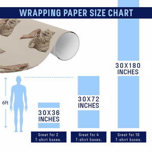 Cute Persian Cat High Five Wrapping Paper Roll Cat Lover TS12 Print Your Wear