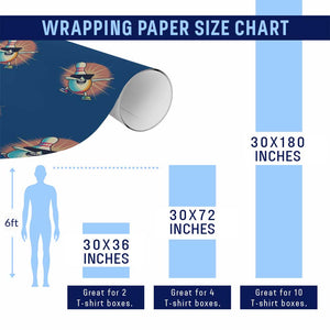 Dabbing Bowling Pin Wrapping Paper Roll Funny Player Gift TS12 Print Your Wear