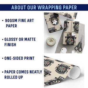 Darts Makes Everything Better Wrapping Paper Roll Darts Lover Gift TS12 Print Your Wear