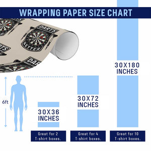 Darts Makes Everything Better Wrapping Paper Roll Darts Lover Gift TS12 Print Your Wear
