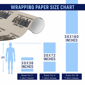 Different Uniforms Same Shit Sarcastic Wrapping Paper Roll Anti Authoritarian Fascism Protest TS02 Print Your Wear