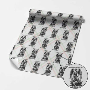 Do Not Make Peace With Evil Wrapping Paper Roll Archangel Saint Michael TS12 Christmas Plaid Print Your Wear