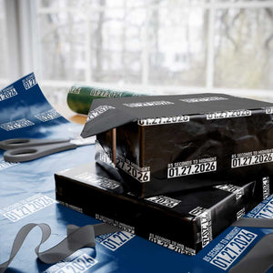 Doomsday Clock Armageddon Wrapping Paper Roll 85 Second To Midnight TS14 Black Print Your Wear