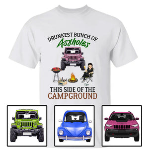 Custom Jeep Shirts, Jeep Bunch Of Drunkest This Side Of The Campground Apparel CTM Custom - Printyourwear