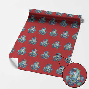 Earth Day Dont Be Trashy Wrapping Paper Roll Environmental Awareness Gift TS12 Red Print Your Wear