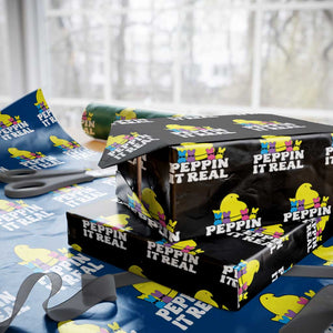 Easter Bunny Wrapping Paper Roll Peepin It Real Rabbit Candy Easter TS10 Black Print Your Wear
