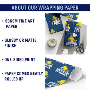Easter Bunny Wrapping Paper Roll Peepin It Real Rabbit Candy Easter TS10 Print Your Wear