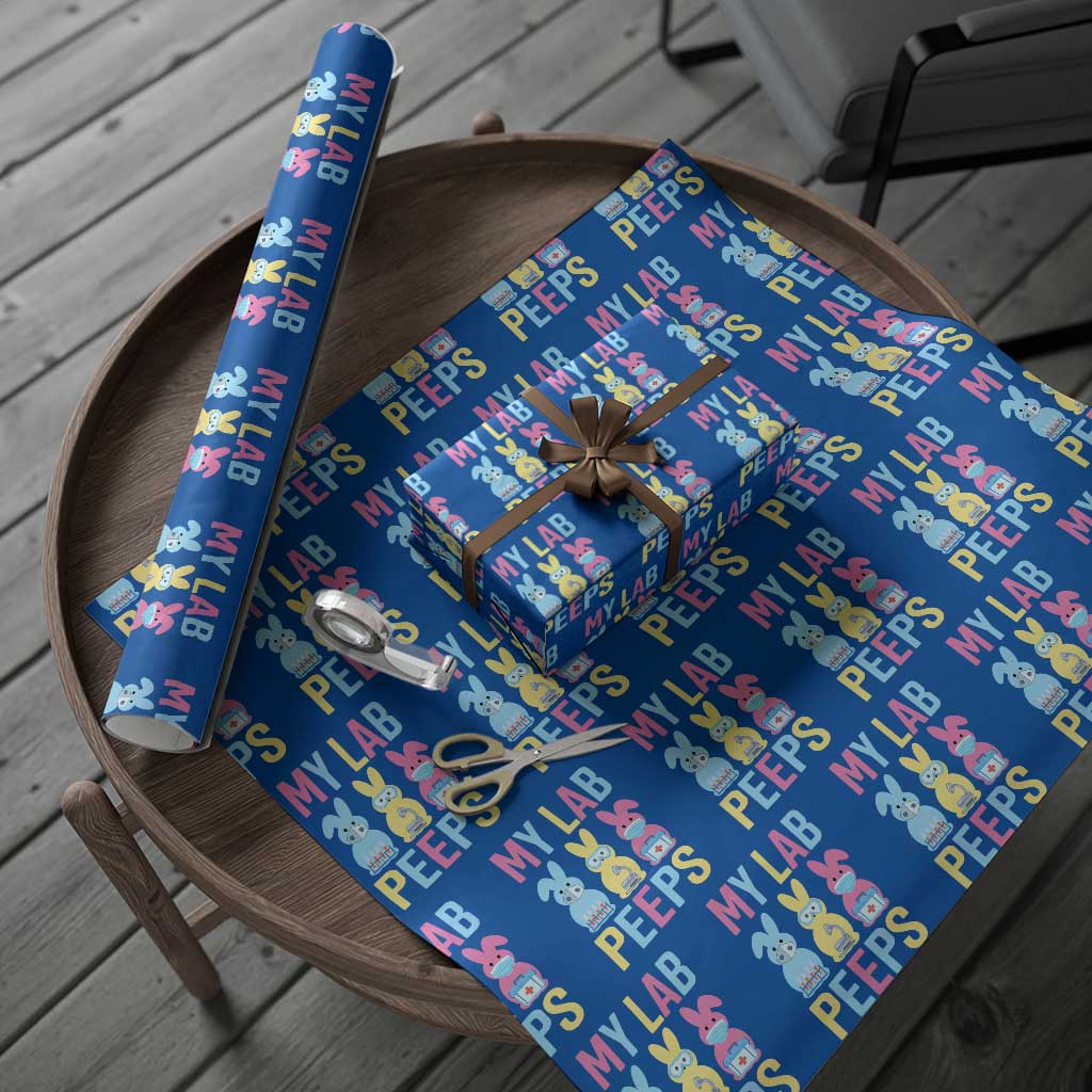 Easter Lab Tech Wrapping Paper Roll Cute Bunny My Lab Peeps TS10 Blue Print Your Wear