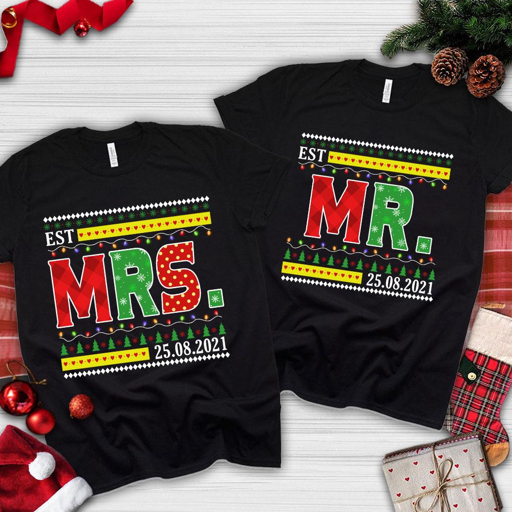 Custom JP Shirt Mr and Mrs Shirt, Couple Married, Couple Shirt CTM Youth Custom - Printyourwear