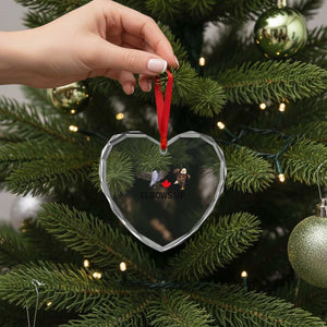 Elbows Up Heart Crystal Glass Ornament Canada Goose Vs Eagle Maple Leaf TS02 Print Your Wear