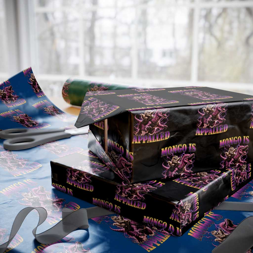 Fantasy Book Reader Geeky Cat Lover Wrapping Paper Roll Mongo Is Appalled TS12 Black Print Your Wear