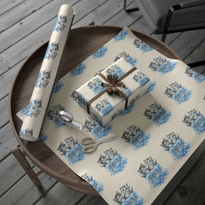 Fck Ice Wrapping Paper Roll Cute Cat Melting Ice Pro Immigrant TS11 Beige Print Your Wear
