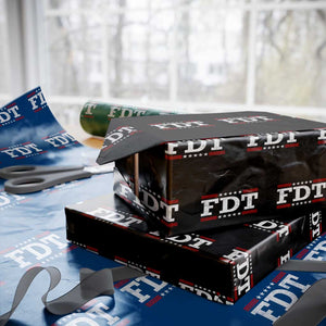 FDT Wrapping Paper Roll Resistance Resist Tyranny Support TS10 Black Print Your Wear