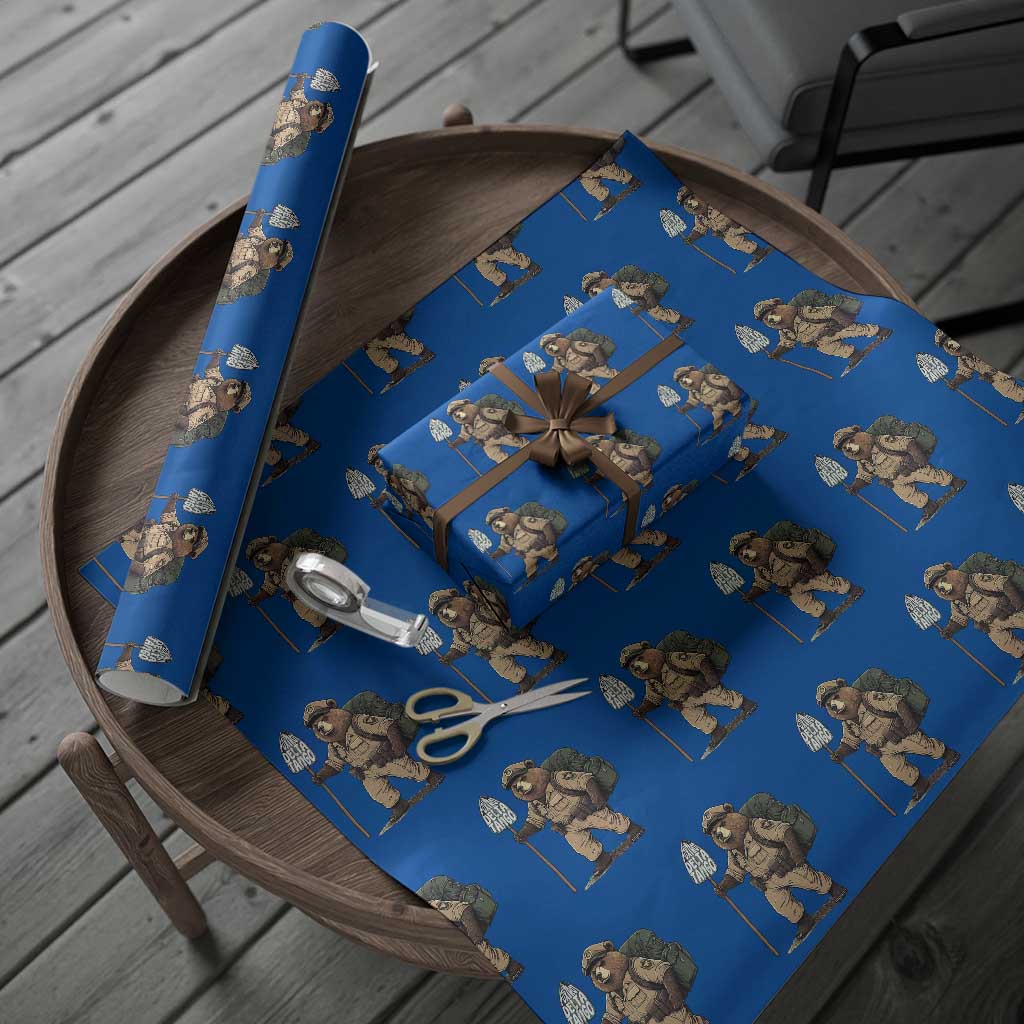 Foxtrot Delta Tango Resist Bear Wrapping Paper Roll TS02 Blue Print Your Wear