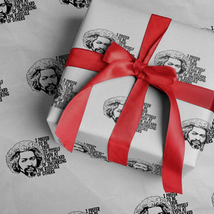 Frederick Douglass Pride Quote Wrapping Paper Roll TS14 White Print Your Wear