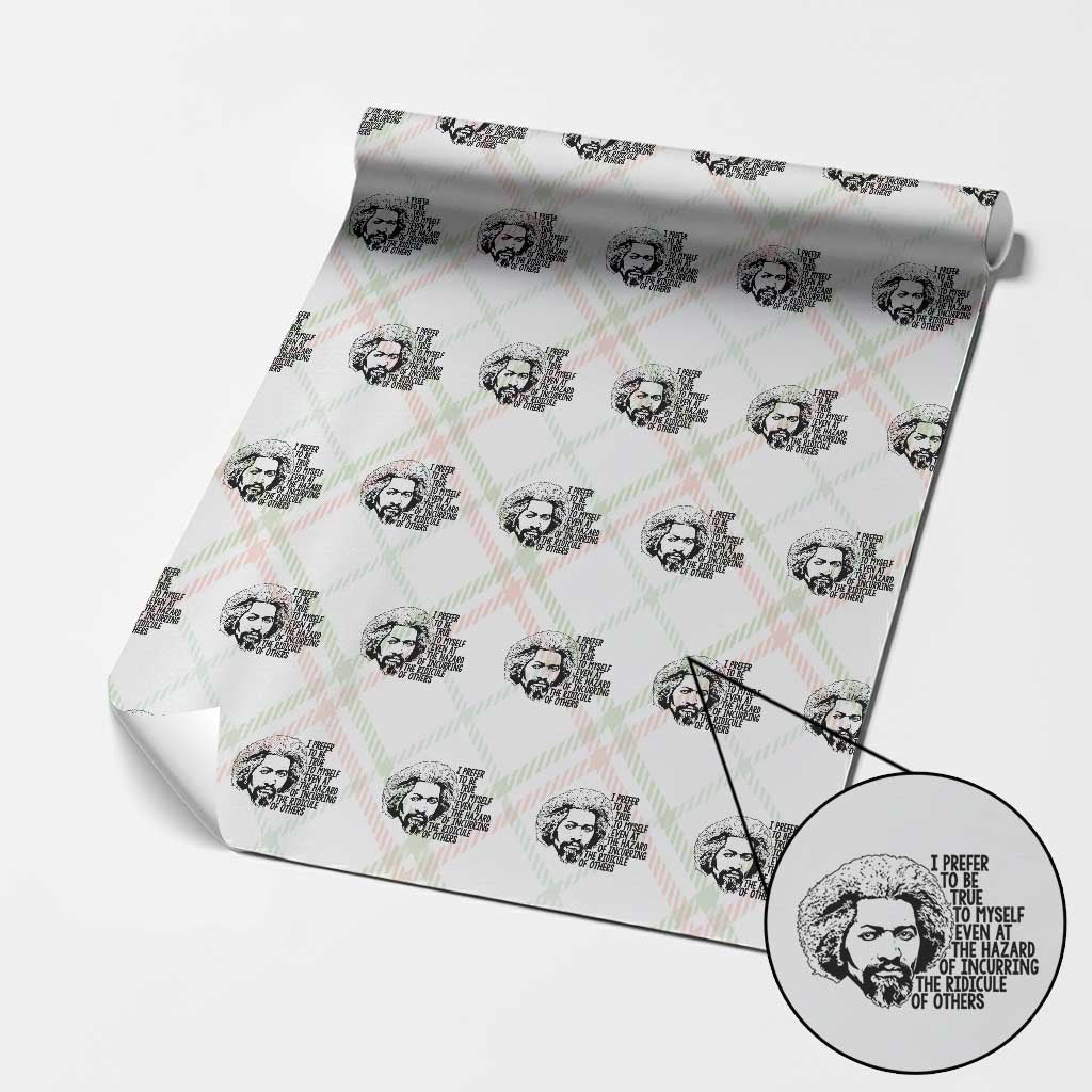 Frederick Douglass Pride Quote Wrapping Paper Roll TS14 Christmas Plaid Print Your Wear