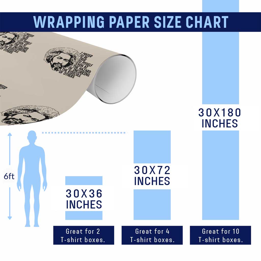 Frederick Douglass Pride Quote Wrapping Paper Roll TS14 Print Your Wear