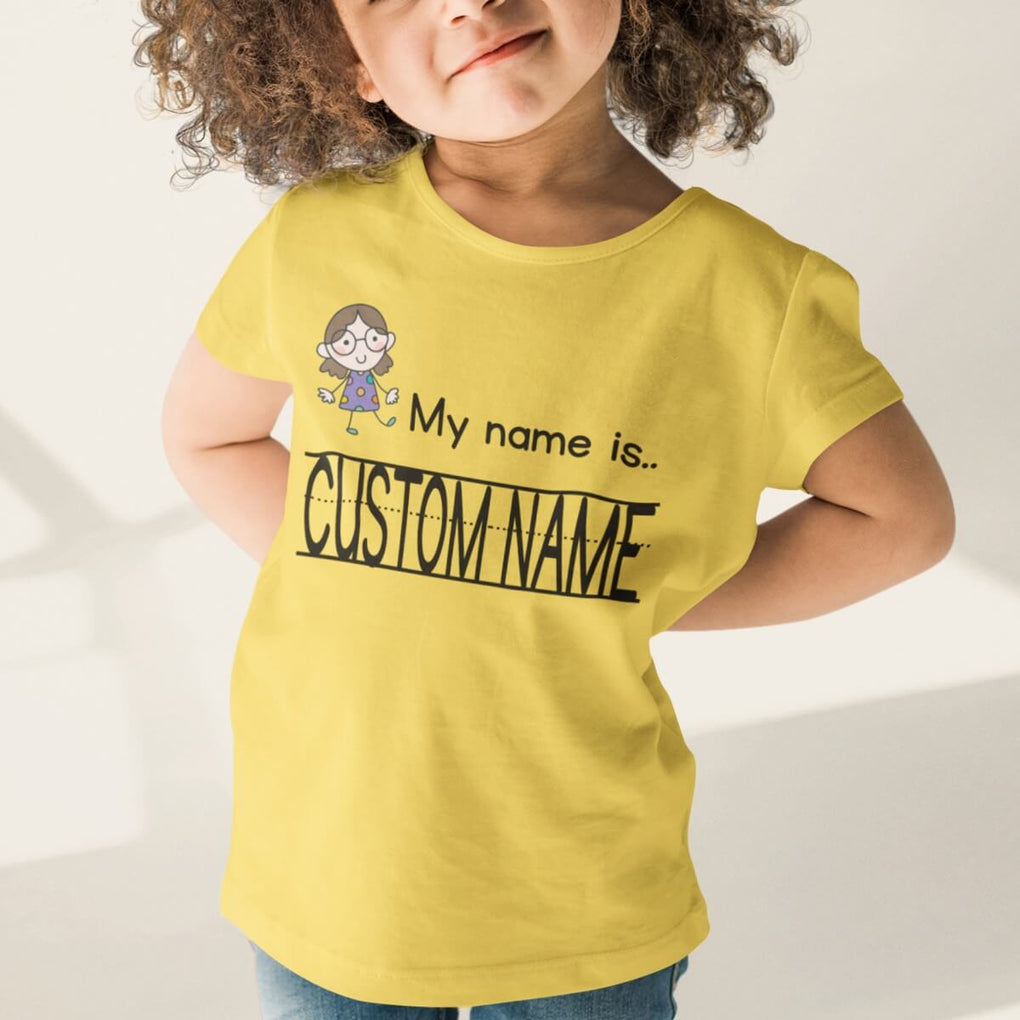 Custom Personalized Kids Name T Shirt Kindergarten Back To School My Name Is CTM02 Print Your Wear