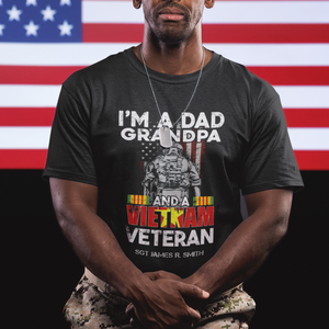 Personalized Vietnam Veteran Gifts Custom Name Dad Grandpa Shirt CTM02 Custom - Printyourwear