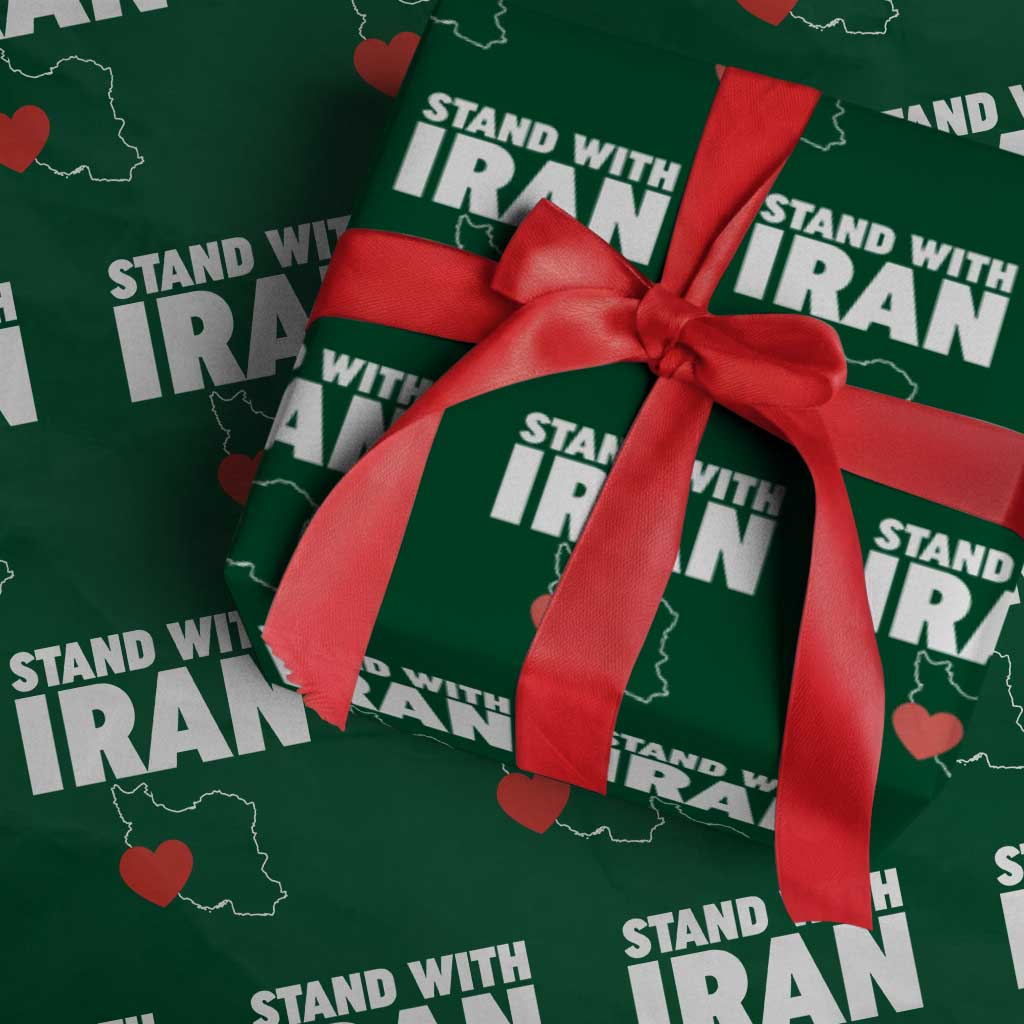 Free Iran Support Iranian MIGA Wrapping Paper Roll TS14 Green Print Your Wear
