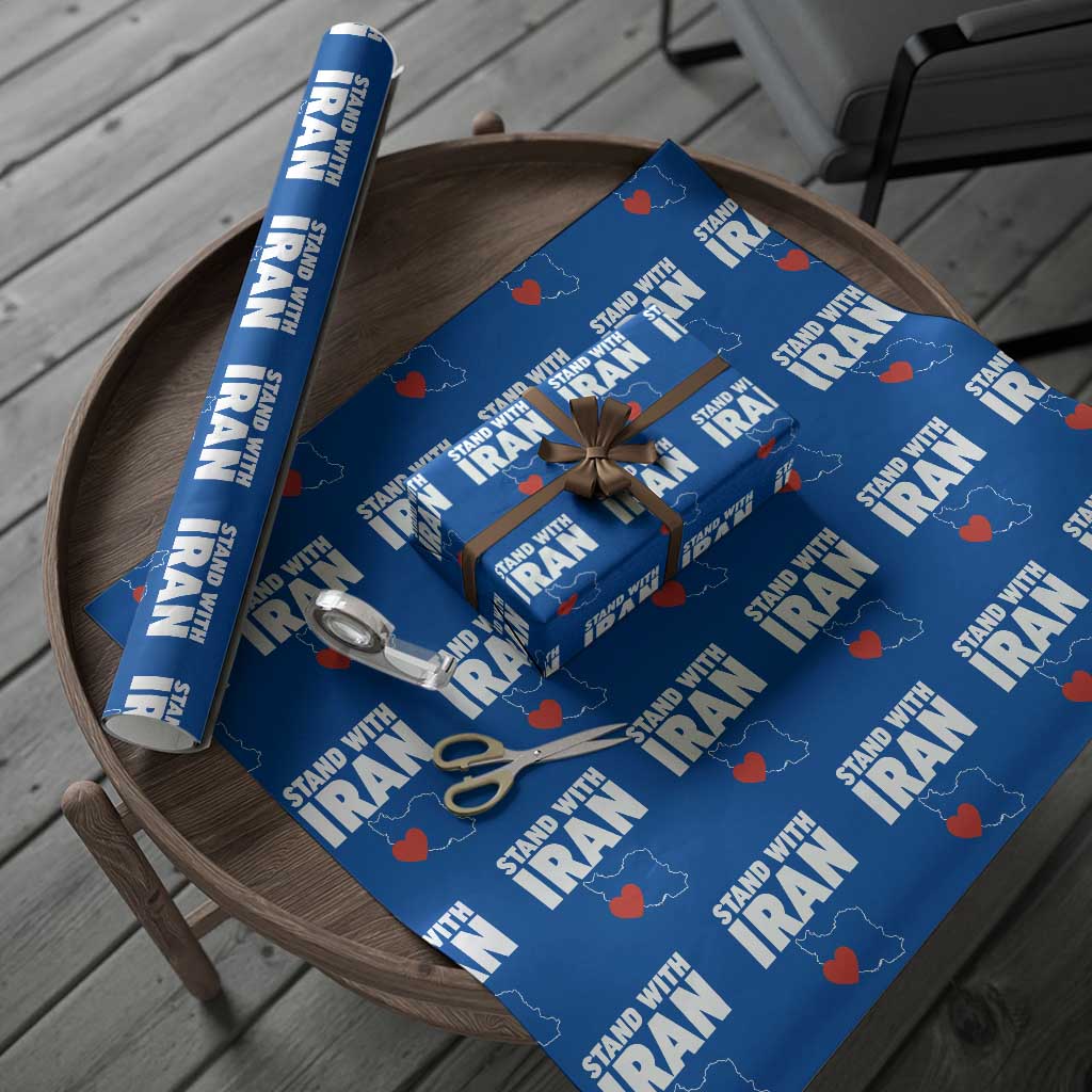 Free Iran Support Iranian MIGA Wrapping Paper Roll TS14 Blue Print Your Wear