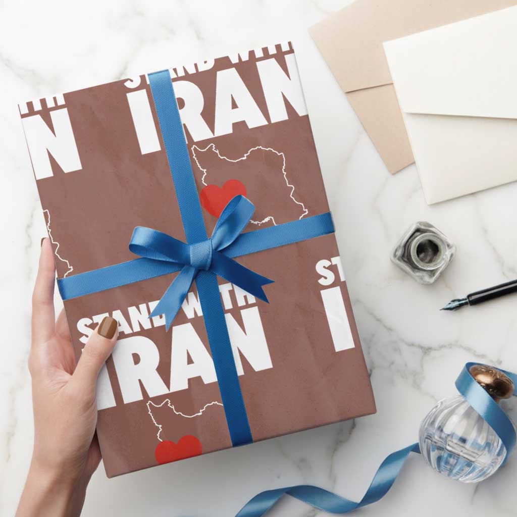 Free Iran Support Iranian MIGA Wrapping Paper Roll TS14 Mocha Print Your Wear