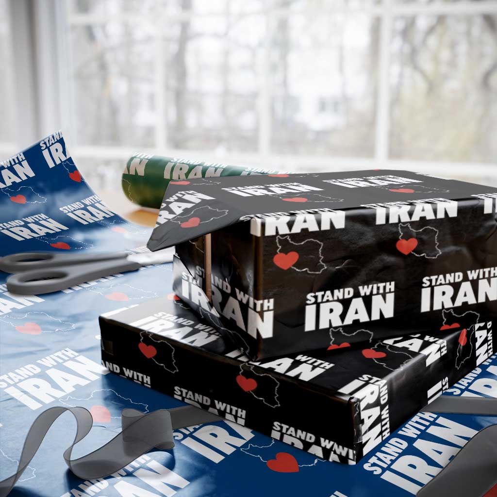 Free Iran Support Iranian MIGA Wrapping Paper Roll TS14 Black Print Your Wear