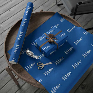 Funny 67 Reverse Evolution Wrapping Paper Roll Sarcastic Six Seven Meme TS02 Blue Print Your Wear