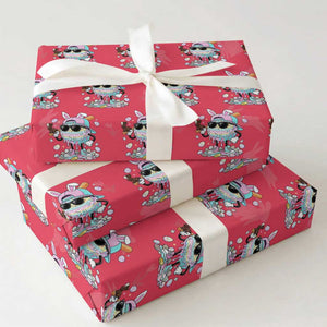 Funny Baseball Easter Wrapping Paper Roll Drip Ice Cream Bunny Easter TS14 Red Print Your Wear