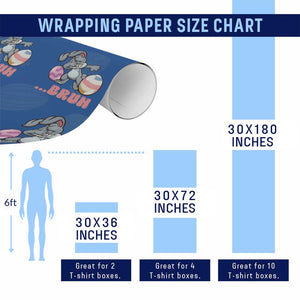 Funny Bruh Dab Rabbit Eggs Easter Day Wrapping Paper Roll TS11 Print Your Wear