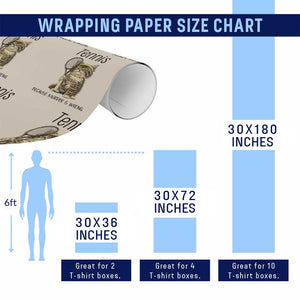 Funny Cat Plays Tennis Wrapping Paper Roll Because Murder Is Wrong TS12 Print Your Wear