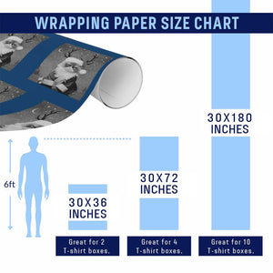 Funny Christmas Santa Grumpy Cat Wrapping Paper Roll TS11 Print Your Wear