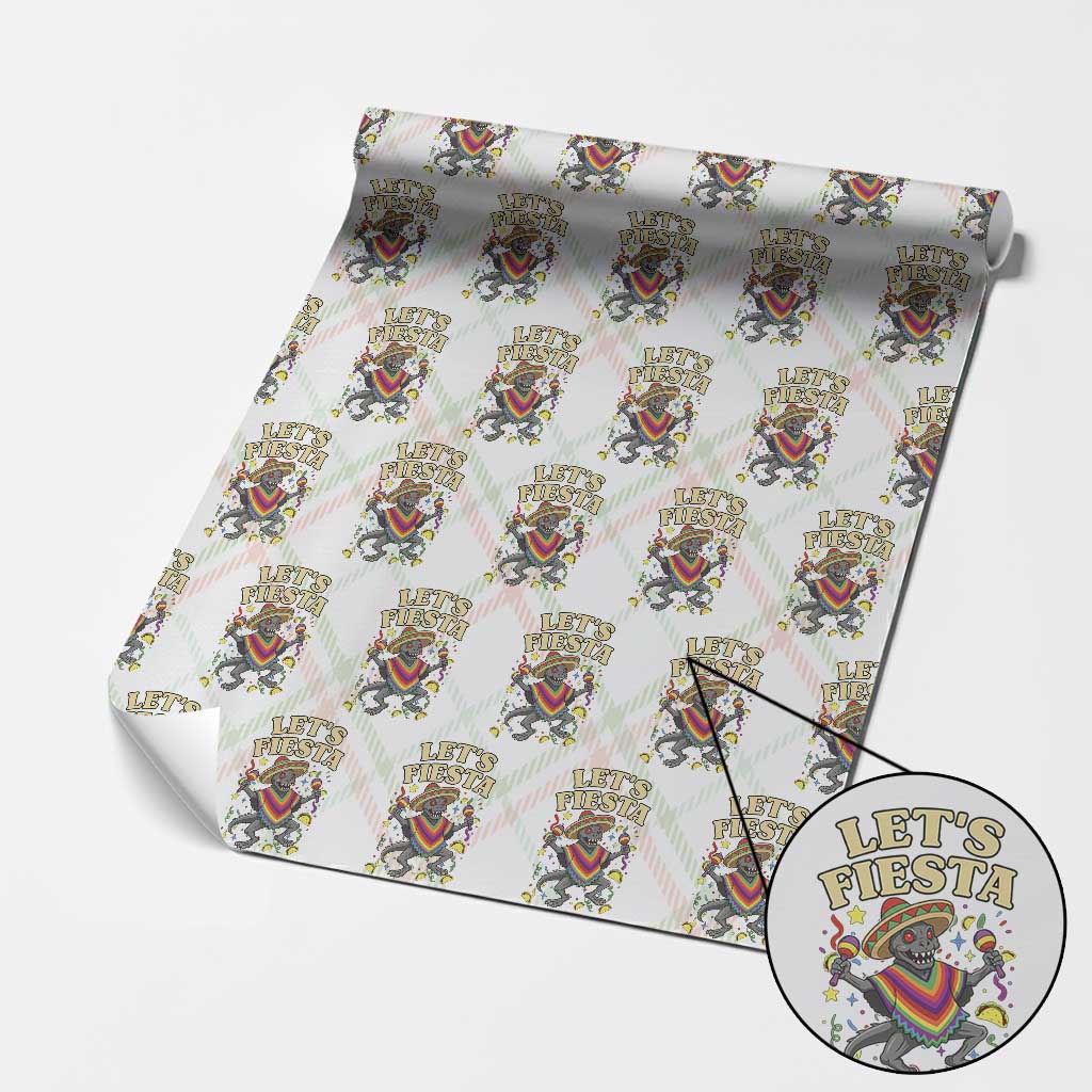 Funny Chupacabra Lets Fiesta Wrapping Paper Roll Cinco De Mayo Gift TS12 Christmas Plaid Print Your Wear