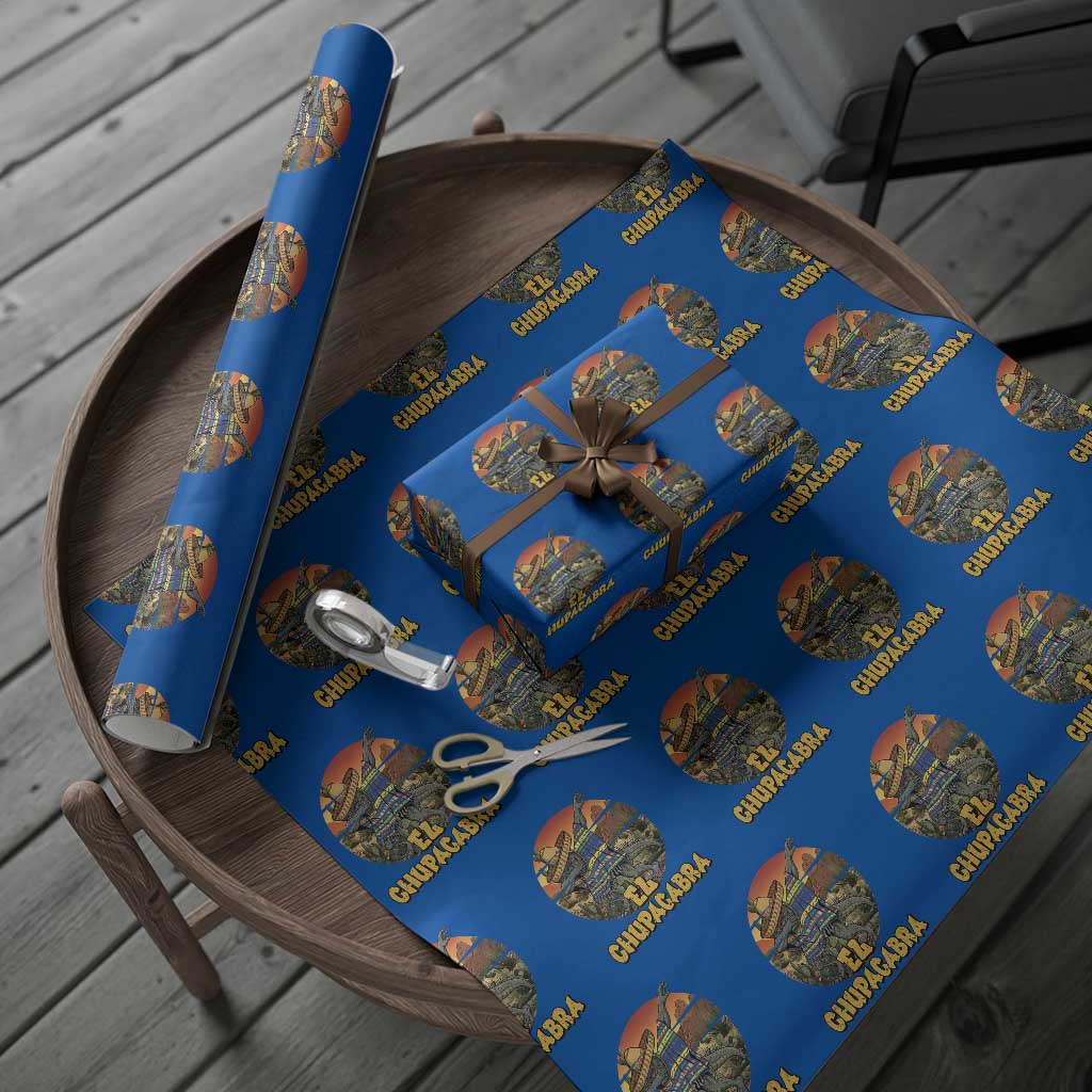 Funny Cinco De Mayo Cryptid Lover Gift Wrapping Paper Roll El Squatcho Dabbing TS12 Blue Print Your Wear