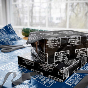 Funny Cruise Wrapping Paper Roll I Bought The Drink Package TS10 Black Print Your Wear