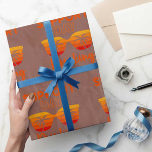 Funny Drinking Wrapping Paper Roll Support Day Drinking Summer Beach Vacation TS10 Mocha Print Your Wear