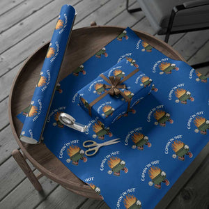 Funny Dumpster Fire Comin In Hot Wrapping Paper Roll TS11 Blue Print Your Wear