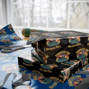 Funny Dumpster Fire Response Team Wrapping Paper Roll Work Humor TS11 Black Print Your Wear