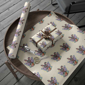 Funny Easter Bunny Mothman Loves Glazed Ham Wrapping Paper Roll TS12 Beige Print Your Wear
