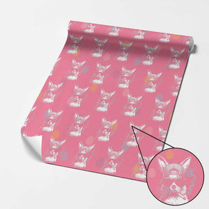 Funny Easter Bunny Smoking Meme Wrapping Paper Roll TS14 Pink Print Your Wear