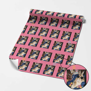 Funny Easter Bunny Sunglasses Graphic Wrapping Paper Roll TS14 Pink Print Your Wear