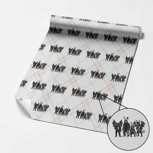 Funny Easter Cryptid Squad Wrapping Paper Roll Bigfoot Mothman Jersey Devil Chupacabra Gift TS12 Christmas Plaid Print Your Wear