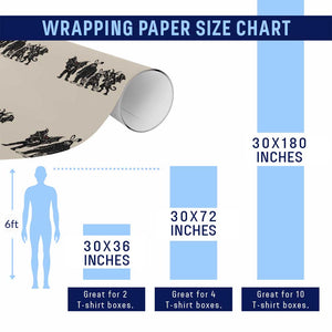 Funny Easter Cryptid Squad Wrapping Paper Roll Bigfoot Mothman Jersey Devil Chupacabra Gift TS12 Print Your Wear