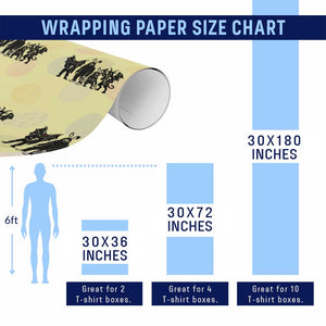 Funny Easter Cryptid Squad Wrapping Paper Roll Bigfoot Mothman Jersey Devil Chupacabra Gift TS12 Print Your Wear