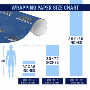 Funny Easter Cryptid Walk Wrapping Paper Roll Bigfoot Mothman Jersey Devil Chupacabra TS12 Print Your Wear