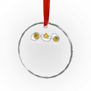 Funny Easter Crystal Glass Ornament You Know Why Im Here TS10 Print Your Wear