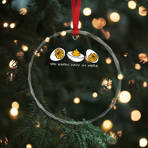 Funny Easter Crystal Glass Ornament You Know Why Im Here TS10 Print Your Wear